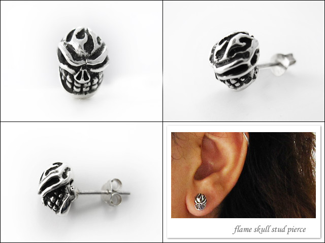 Binich（ビニッチ） ピアス メンズ レディース シルバー925 スカル