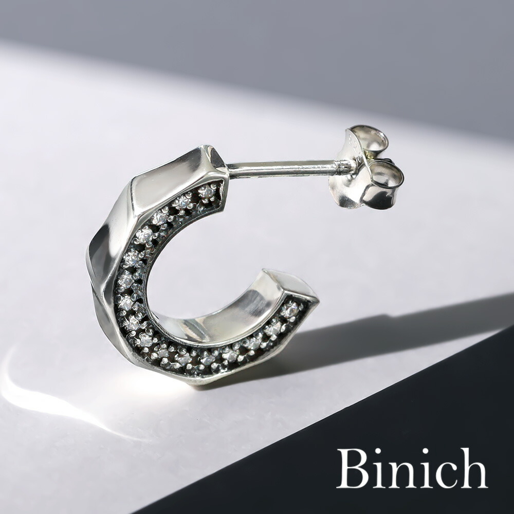 Binich（ビニッチ） ピアス メンズ 片耳用 フープピアス レディース