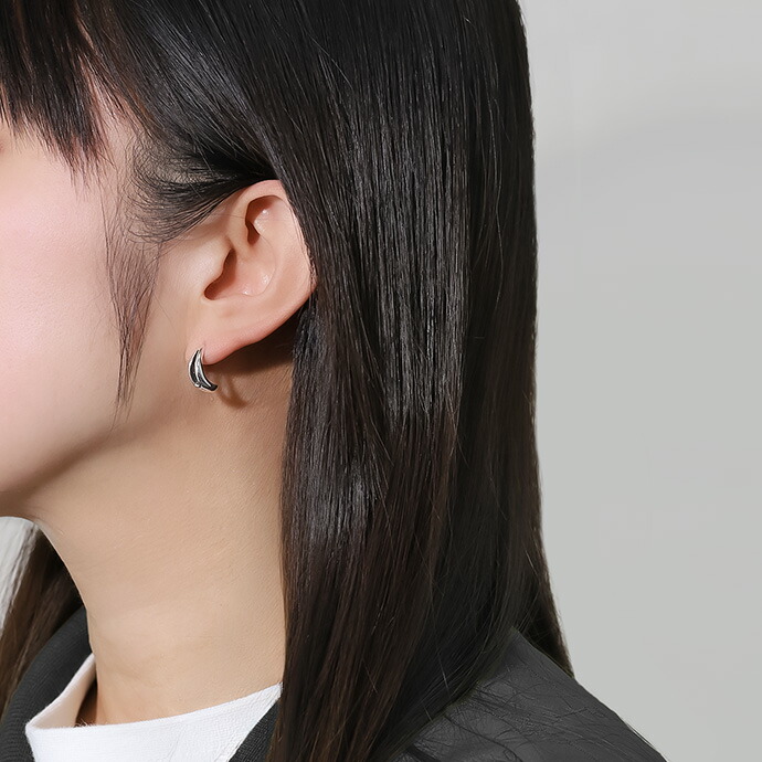 Binich（ビニッチ） ピアス メンズ 片耳用 シルバー925 フープピアス