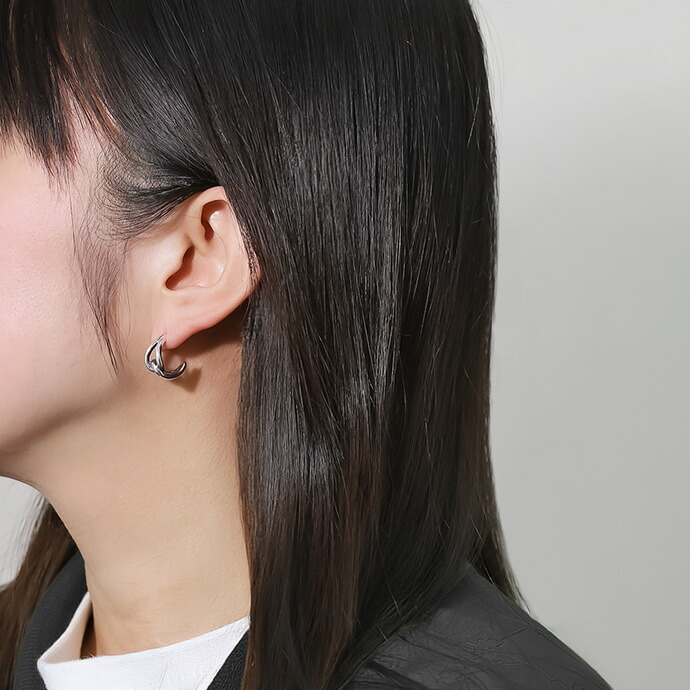 Binich（ビニッチ） ピアス メンズ 片耳用 シルバー925 フープピアス