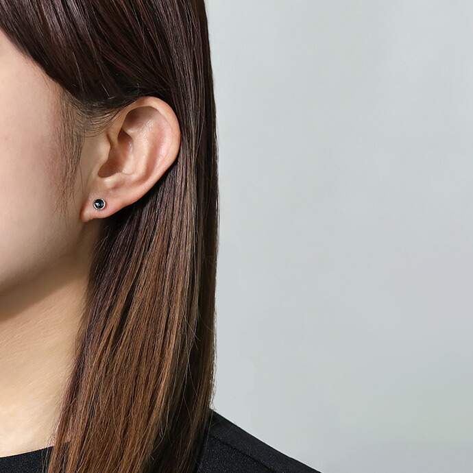 【J021】ヴィンテージ ナバホ　ブラックオニキス　フェザー　ダングル　ピアス INDIAN JEWELRY - 【J021】ヴィンテージ ナバホ ブラック