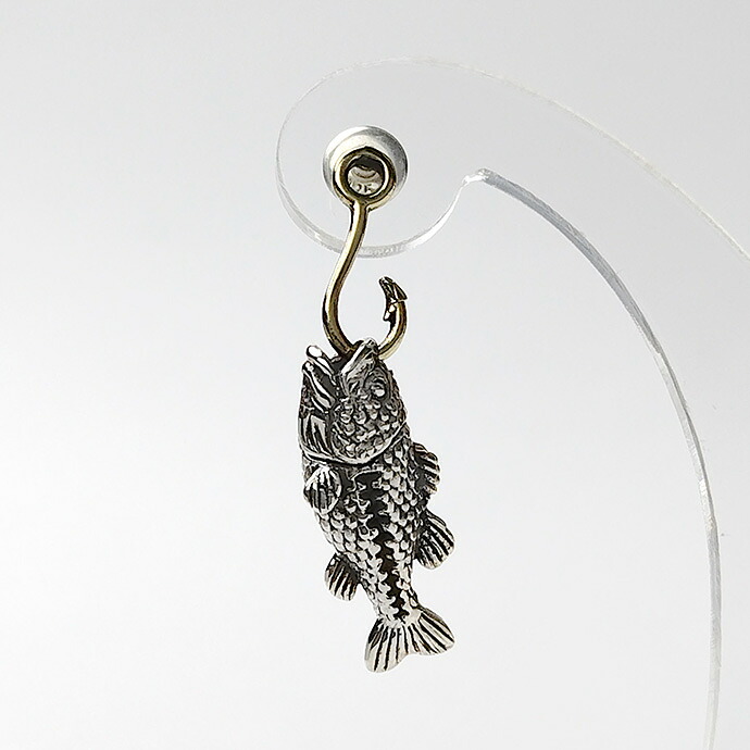 Binich（ビニッチ） 魚 ピアス メンズ レディース 揺れる 片耳用