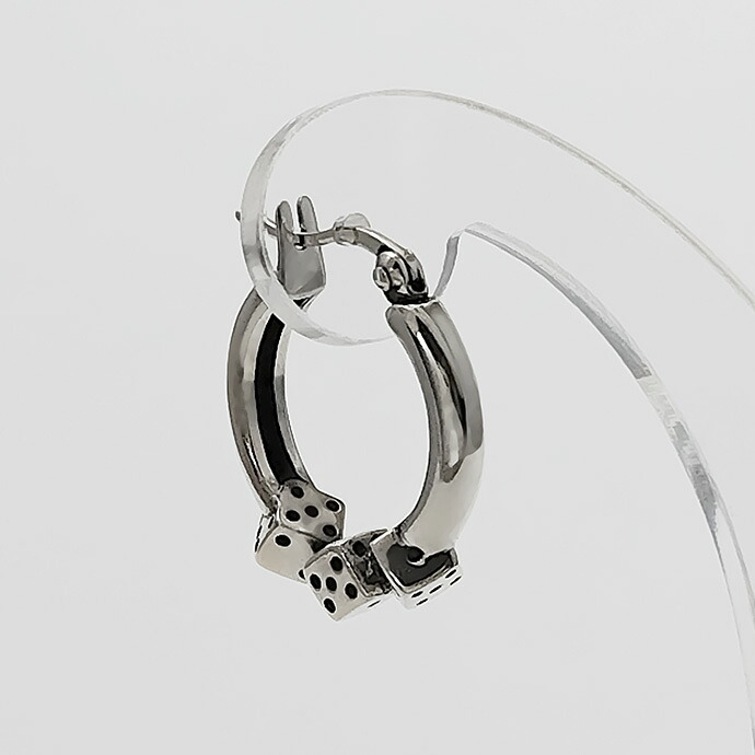 Binich（ビニッチ） サイコロ フープピアス メンズ レディース