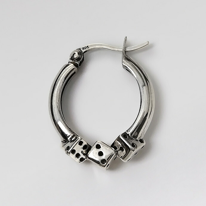 Binich（ビニッチ） サイコロ フープピアス メンズ レディース