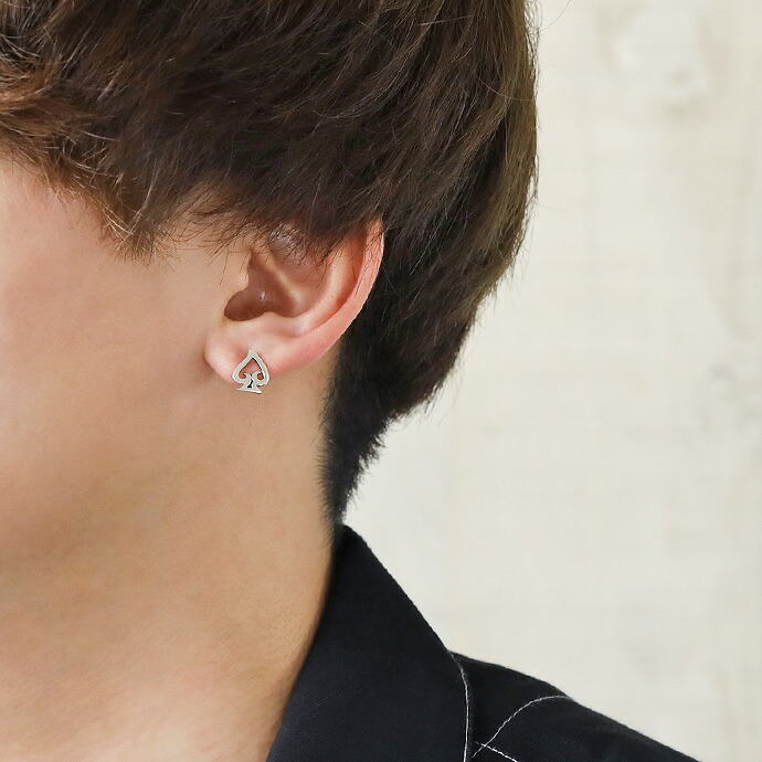 Binich（ビニッチ） トランプ ピアス メンズ レディース シルバー925