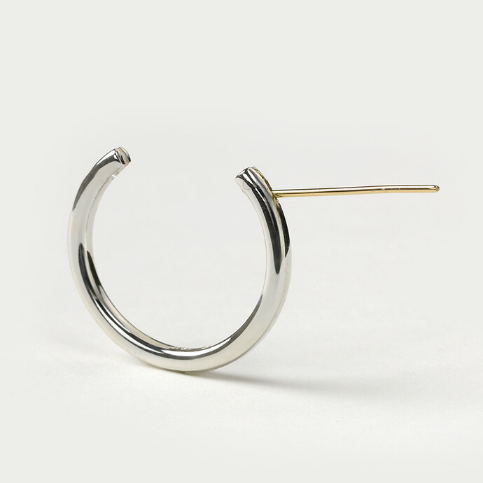 Binich（ビニッチ） 18金ポスト メンズピアス シルバー925 片耳用 K18 
