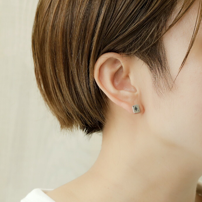 Binich（ビニッチ） シルバー925 トランプ ピアス メンズ レディース