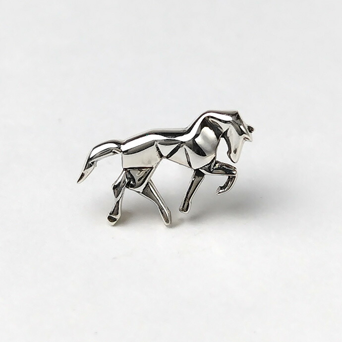 Binich（ビニッチ） 折り紙 馬 ピアス メンズ レディース 片耳用