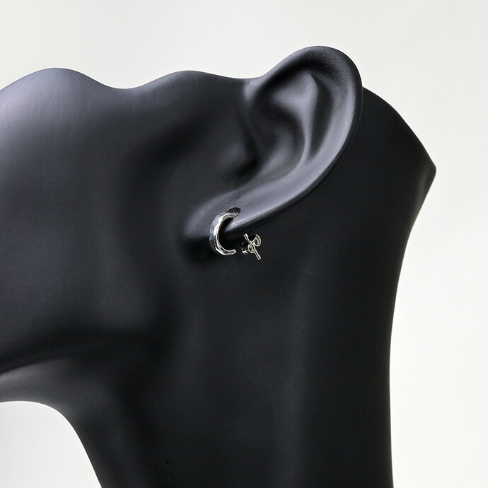 Binich（ビニッチ） フープピアス メンズ レディース 槌目 平打ち