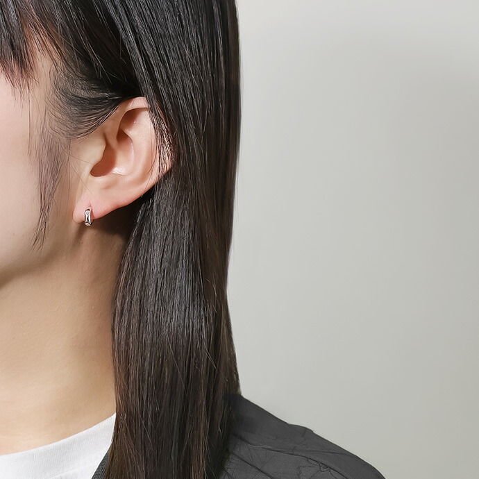 Binich（ビニッチ） ピアス メンズ 片耳用 シルバー925 フープピアス