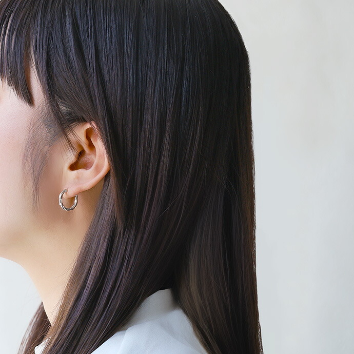 Binich（ビニッチ） ピアス メンズ 片耳用 フープピアス レディース