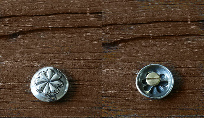 Binich（ビニッチ） コンチョ コンチョボタン ネジ式 シルバー925 花