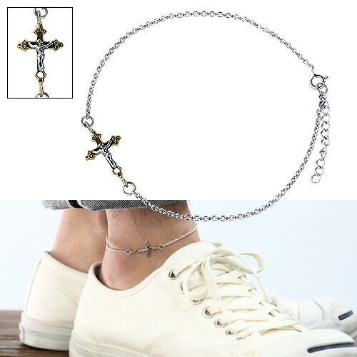 タイニークロス　アンクレット / メンズ　シルバー 925 CHROME HEARTS 銀座店 クロムハーツ タイニー CHクロス ＃1