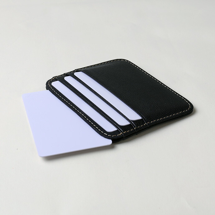 カードケース 6枚収納 スリム スマート 薄型 コンパクト 革 レザー シンプル カード入れ カードホルダー 薄い 名刺入れ キャッシュレス スマートウォレット｜binich｜07