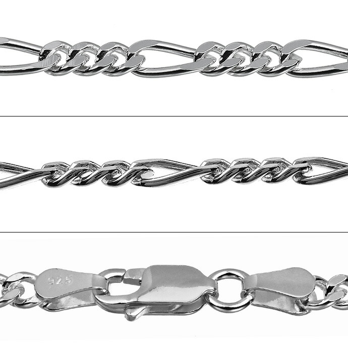 Binich（ビニッチ） シルバー925 ネックレス フィガロチェーン メンズ