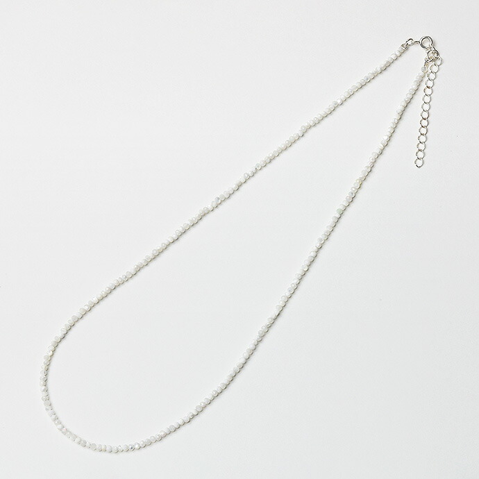 シルバー925 天然石 ネックレス メンズ レディース アジャスター付き 細め チェーン カップル お揃い ペアアクセサリー ペアネックレス パワーストーン シンプルの画像