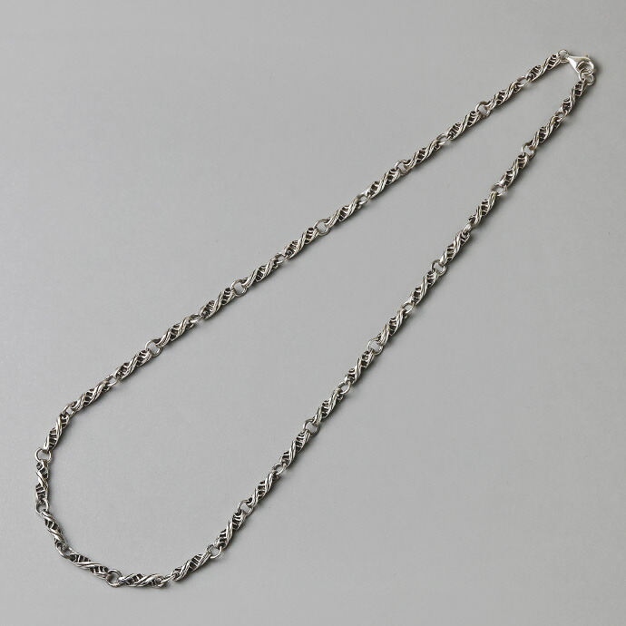 ツイスト チェーン 55cm ネックレス シルバー925  純銀 新品 【人気】 シルバーチェーン 925 ネックレスチェーンのみ フォックステール