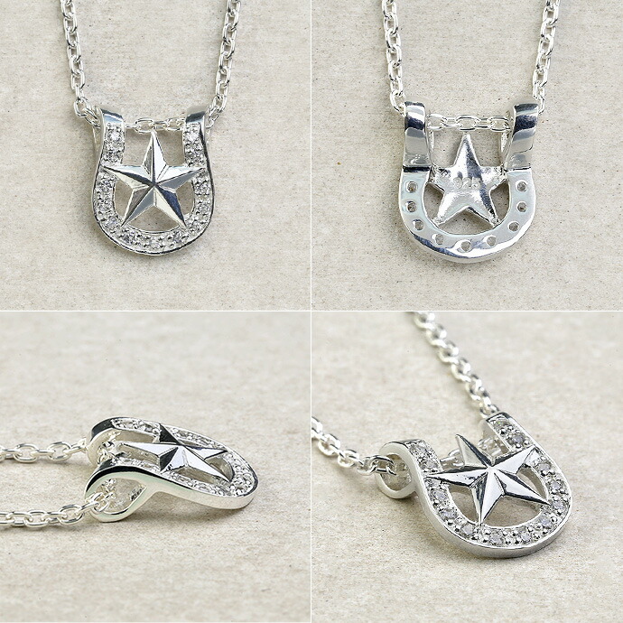STAR JEWELRYホースシュー ネックレス シルバー925 星モチーフ Binich（ビニッチ） ホースシュー スター ネックレス ペンダントトップ