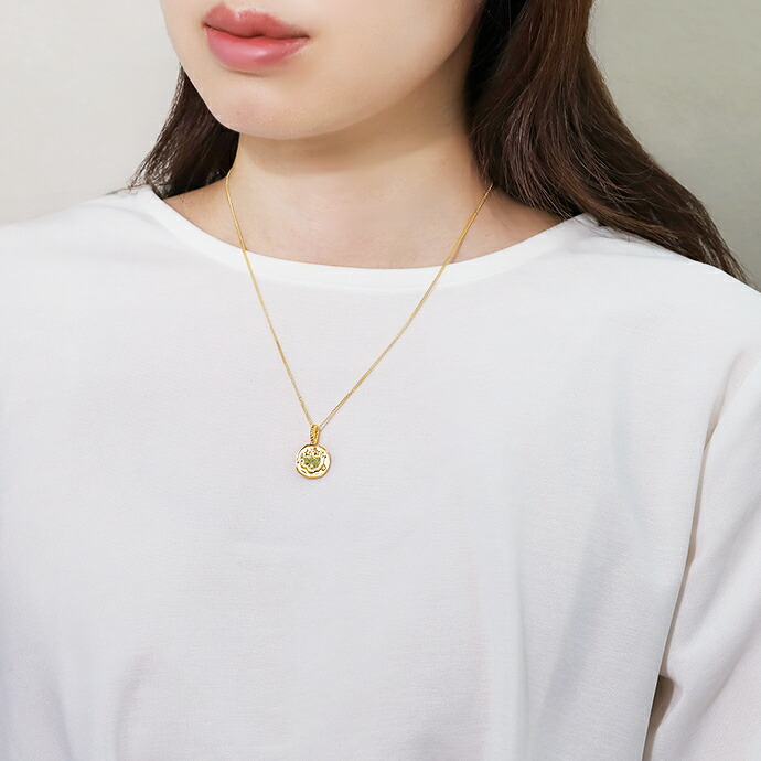 Binich（ビニッチ） ゴールド スマイルフェイス ネックレス メンズ