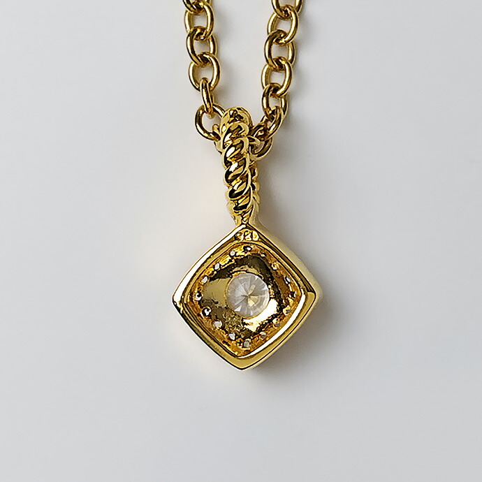 Binich（ビニッチ） ゴールド ジルコニア ネックレス メンズ シルバー