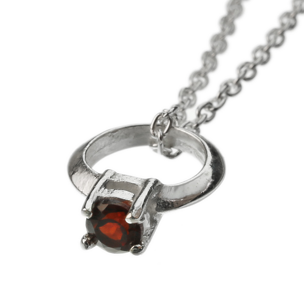 Binich（ビニッチ） 誕生石 ベビーリングネックレス ペンダントトップ