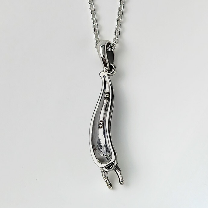 Binich（ビニッチ） ナメクジ ネックレス シルバー925 アズキチェーン
