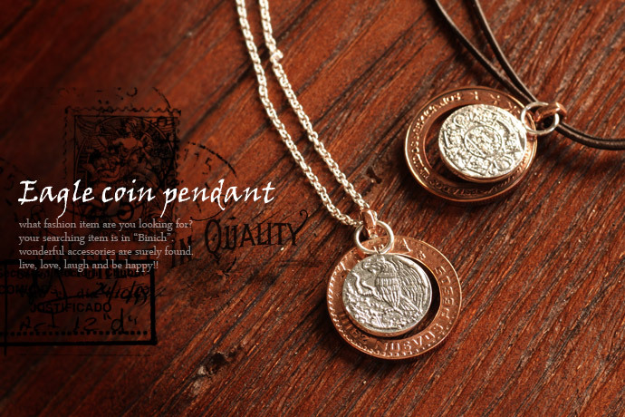 Binich（ビニッチ） イーグルコインペンダント (トップのみ