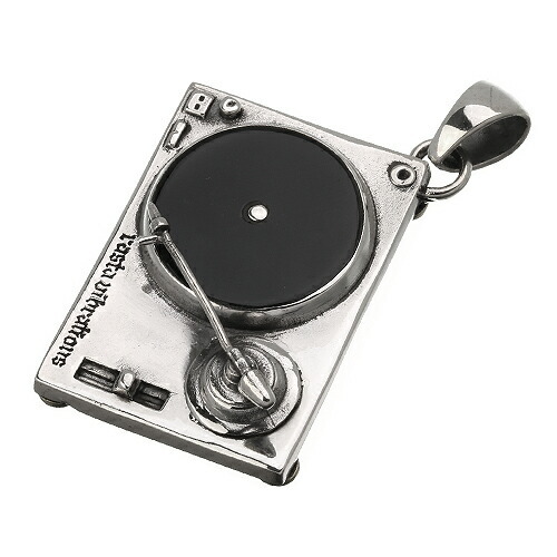 ターンテーブルペンダント (トップのみ) DJ 音楽 ミュージック ネックレス メンズ シルバー925 アクセサリー ミニチュア