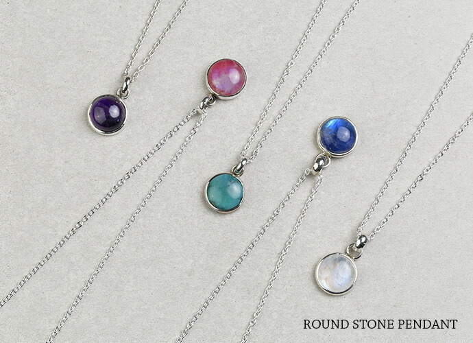 Binich（ビニッチ） ラウンドストーンペンダント (トップのみ