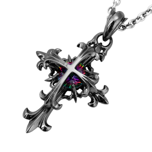 Binich ミスティッククォーツクロスペンダント ネックレス