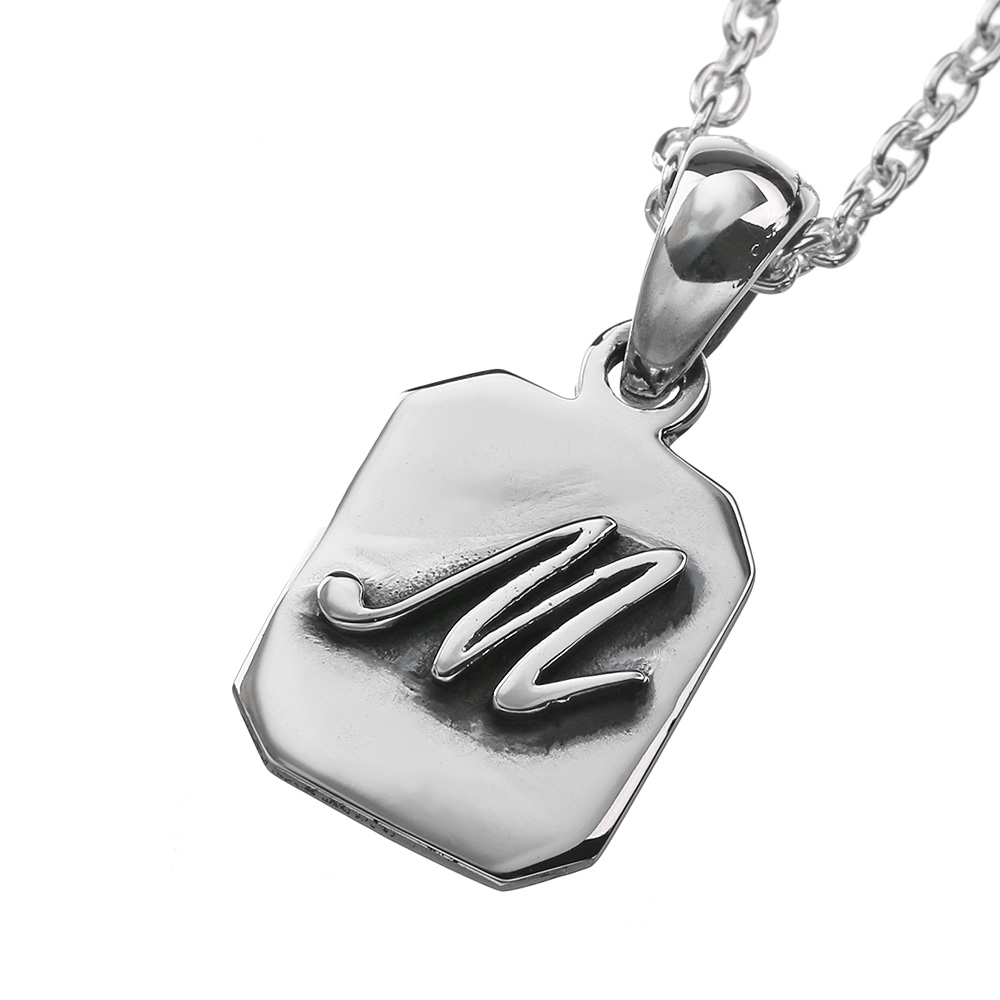 Binich（ビニッチ） イニシャル アルファベット ネックレス ペンダント