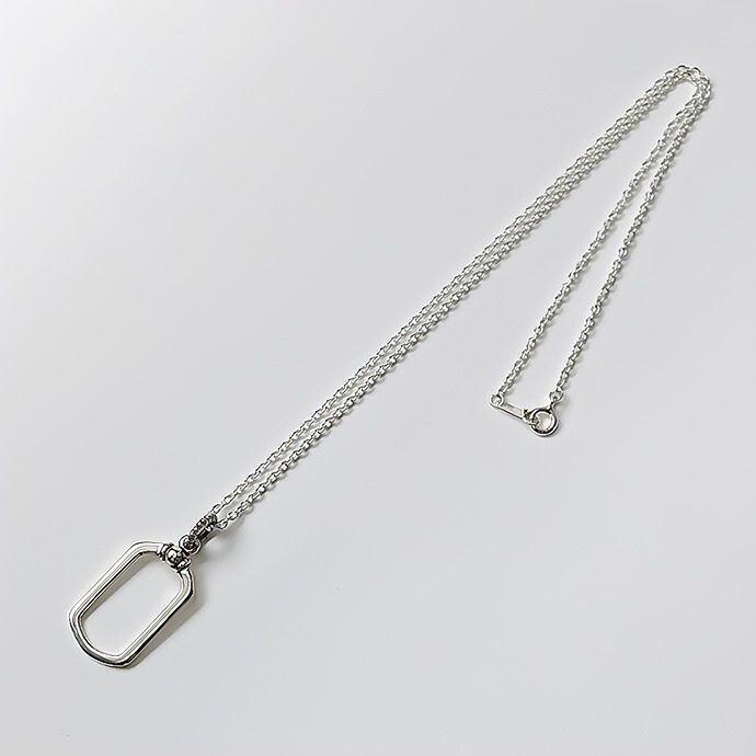 Binich（ビニッチ） ドッグタグ フレーム ネックレス メンズ シルバー