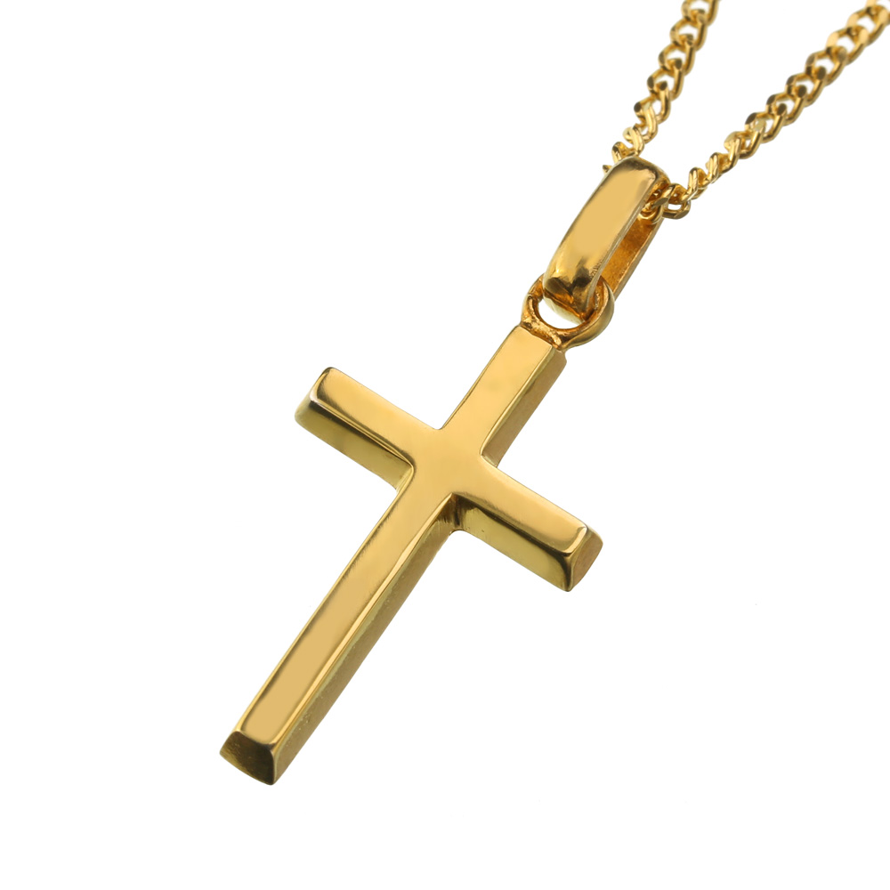 Binich（ビニッチ） シルバー925 クロスネックレス 十字架 小さめ