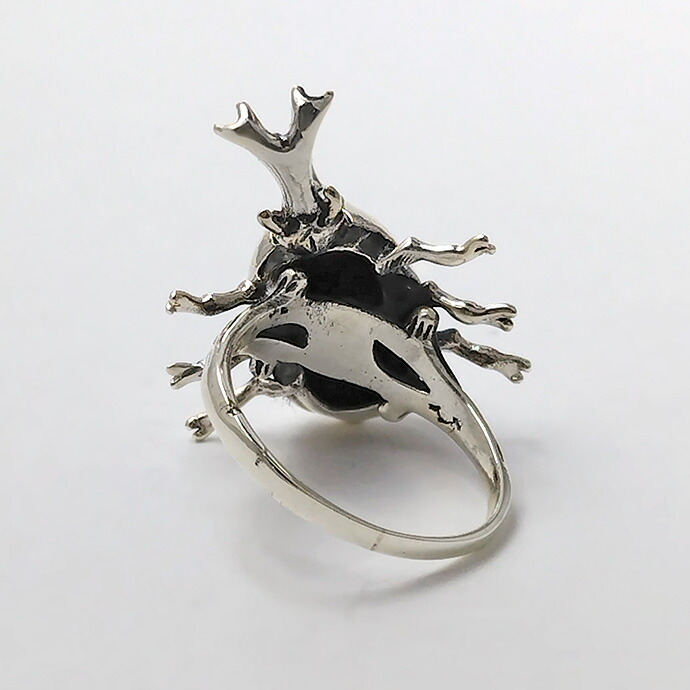 高評価のクリスマスプレゼント Binich カブトムシ 虫 昆虫 シルバー925 指輪 メンズ リング アクセサリー