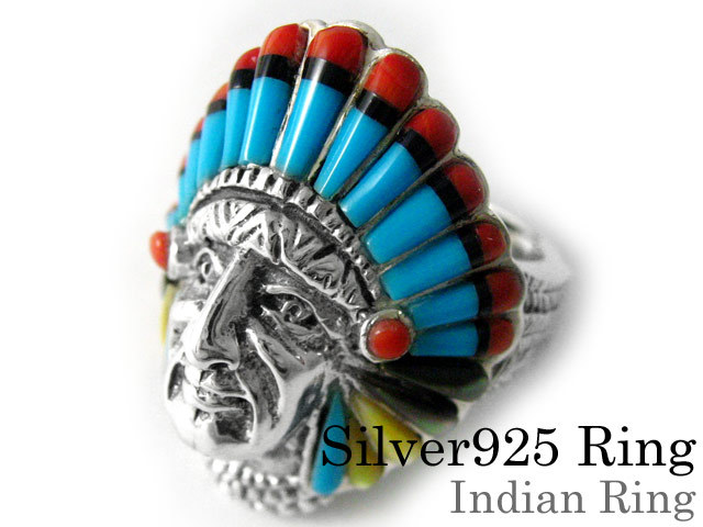 インディアンリング メンズ 指輪 メンズ ネイティブ インディアンジュエリー系 シルバー925 アクセサリー