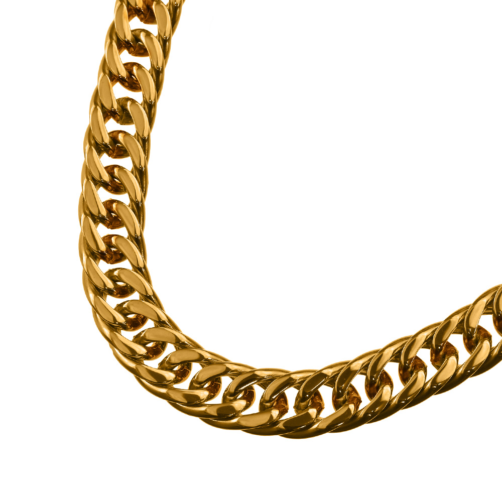 Binich（ビニッチ） 10mm 2面カット 喜平 チェーン ネックレス ヒップ