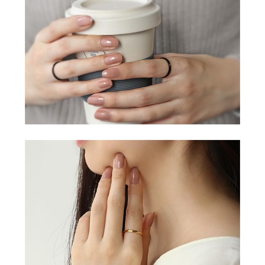 指輪 ステンレスリング メンズ レディース 金属アレルギー対応 ピンキーリング 小指 つけっぱなし 2mm幅｜binich｜12