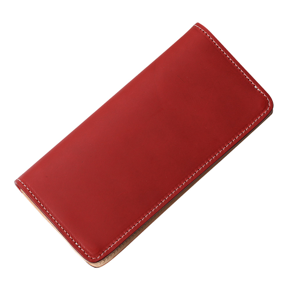 レッド カウレザー ウォレット 牛革 牛革財布 長財布 メンズ 本革 Binich 20代 30代 40代 50代 プレゼント 男性用 アクセサリー baw-0808 Binich（ビニッチ） レッド カウレザー ウォレット 牛革 牛革財布 長