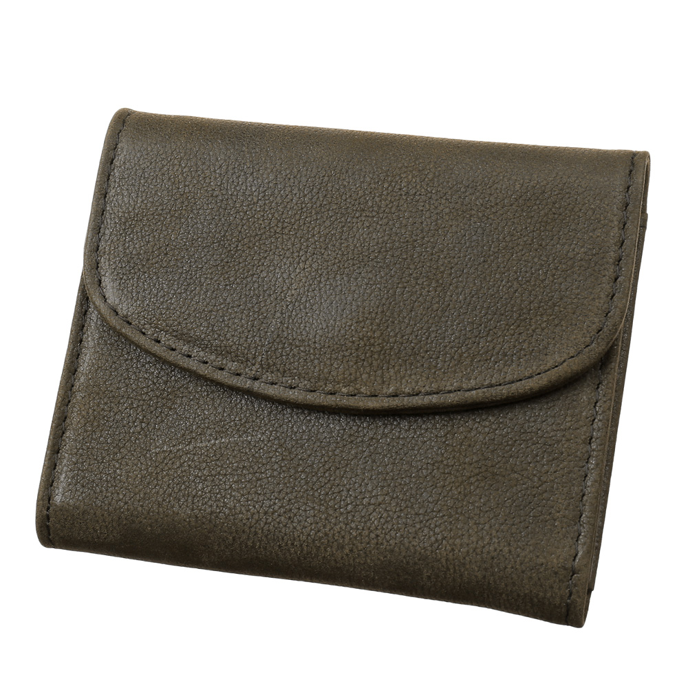 Binich 財布 メンズ ライチグレイン レザー ウォレット ミニ財布
