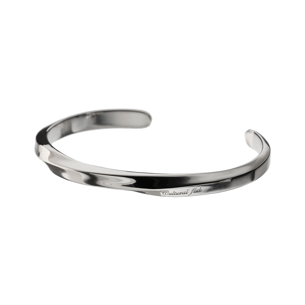 FLUI（フルイ） バングル メンズ ブランド ツイスト エッジ バングル