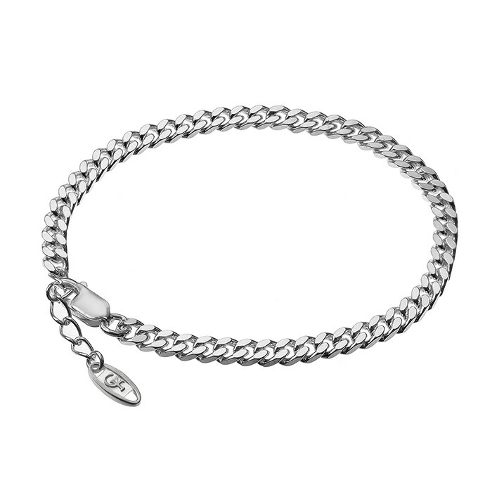 FLUI（フルイ） ブレスレット メンズ シルバー925 喜平チェーン 4mm