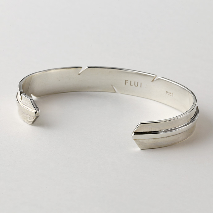FLUI（フルイ） フェザー バングル メンズ シルバー925 羽根 イーグル