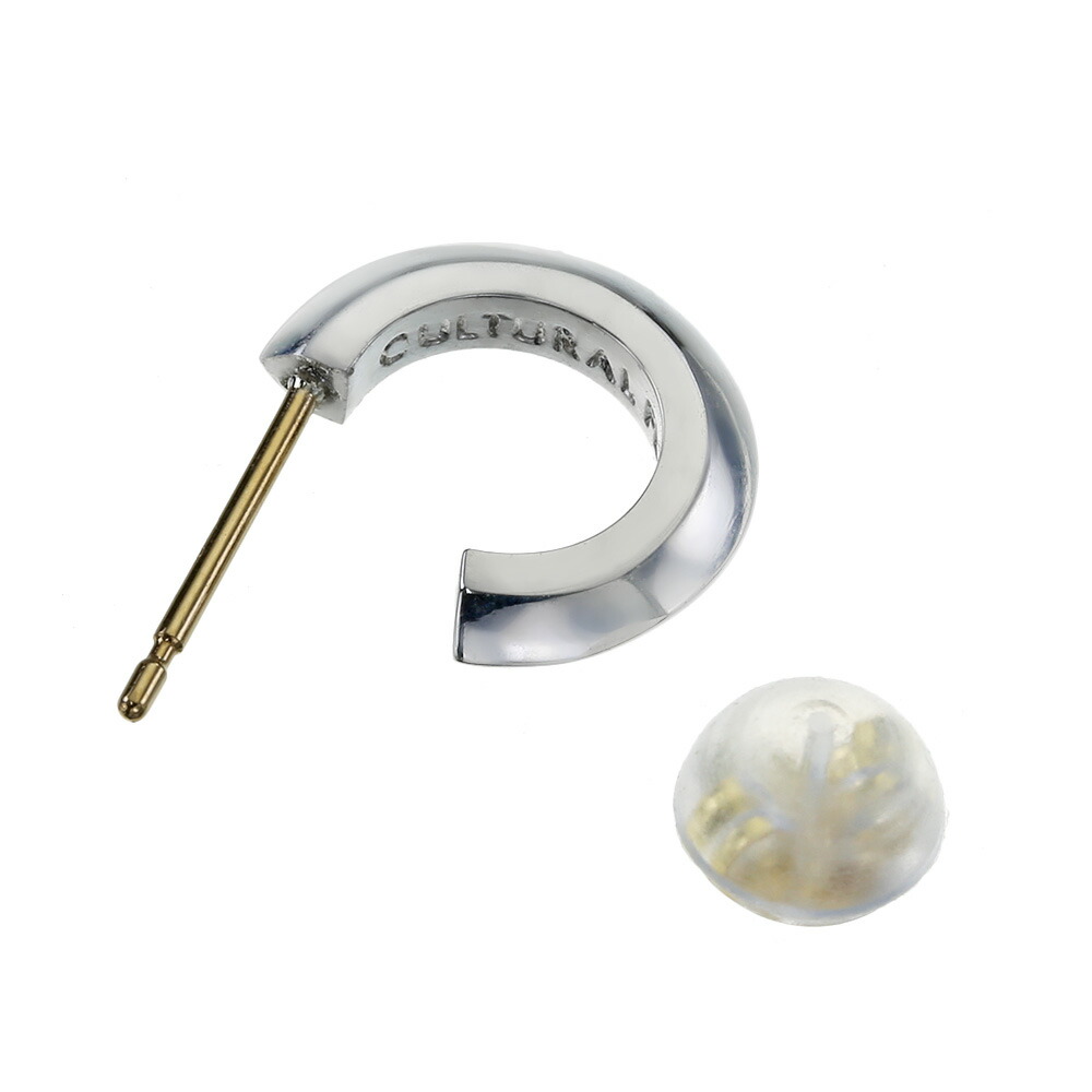 フルイ flui REPPLE PIERCE リップル フープピアス 925 FLUI（フルイ） リップルピアス メンズ 片耳用 シルバー925 K18ポスト