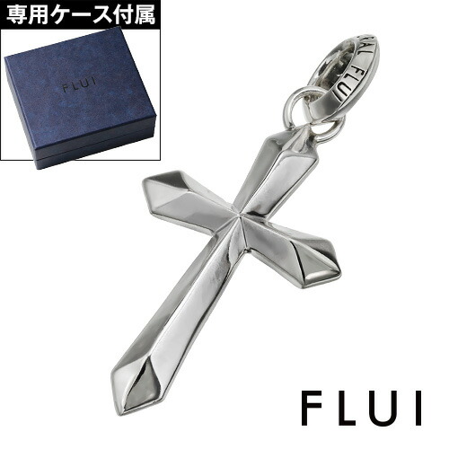 FLUI（フルイ） ペンダントトップ メンズ クロスネックレス チェーン