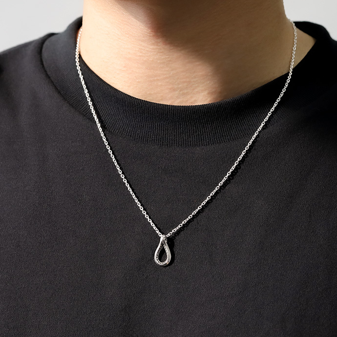 FLUI（フルイ） ティアドロップネックレス 雫型 涙形 ブランド メンズ
