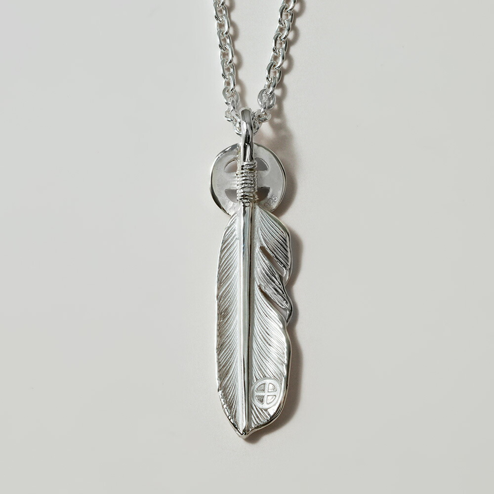 FLUI（フルイ） シルバー925 メディスンホイール フェザー ネックレス