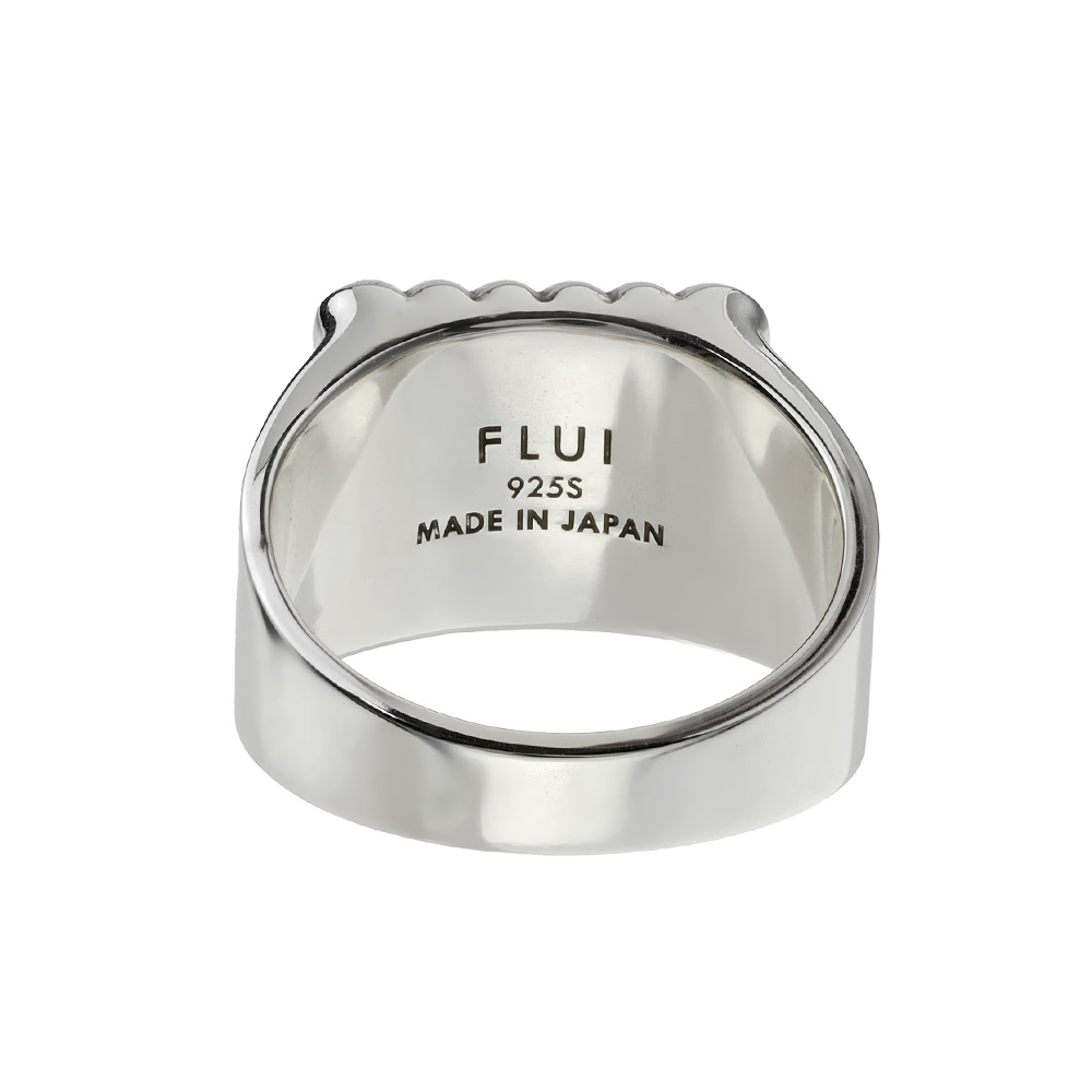 FLUI（フルイ） シルバー925 ペイズリー柄 印台リング メンズ ブランド