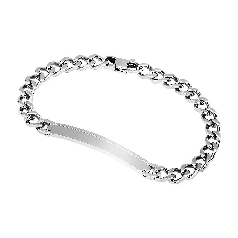 color88（カラーハチハチ） (刻印無料)IDプレートブレスレット(メンズ