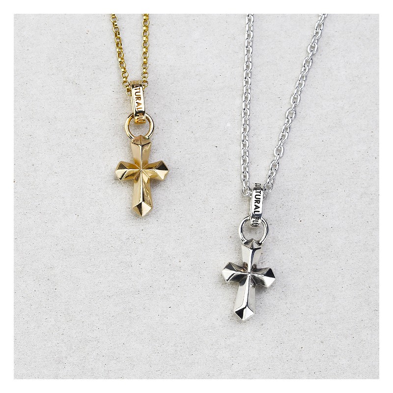 FLUI クロスネックレス メンズ シルバー925 ブランド 小さめ