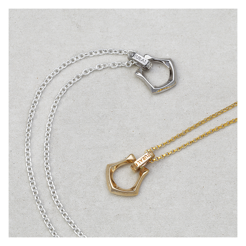 Silver925 馬蹄チェーンネックレス 刻印入り ユニセックス 55cm Silver925 馬蹄チェーンネックレス 刻印入り ユニセックス 55cm